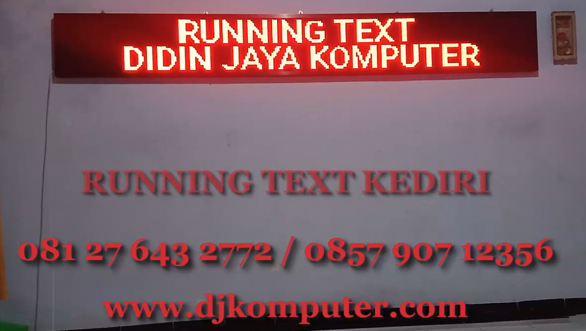 Running text dengan ukuran besar dan terbaik memberikan anda semakin lebih bagus dan nyaman menggunakan running text jenis ini. Sehingga puskesmas anda semakin bagus dan lebih baik.